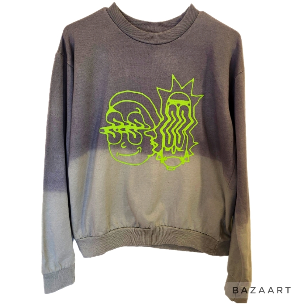 NEW Rick & Morty Ombre Sweatshirt
